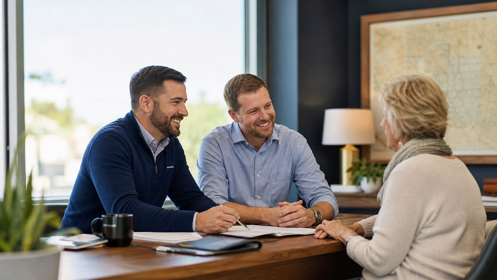 Local Medicare desk conversation